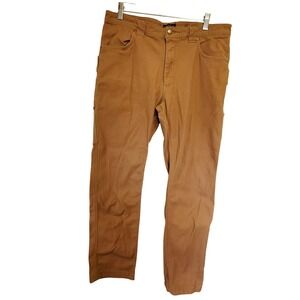 LINCOLN OUTFITTERS Men's Brown Canvas Carpenter Pants Size 36x34 Work Utility